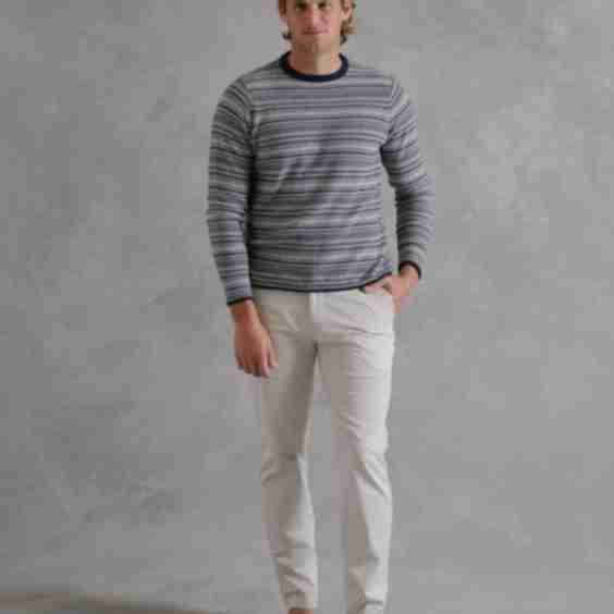 Bungalow Stripe Crew Sweater 