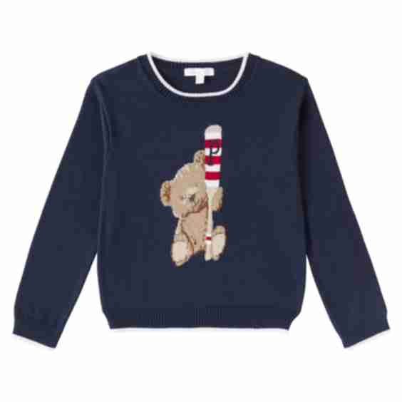 Intarsia Cotton Sweater