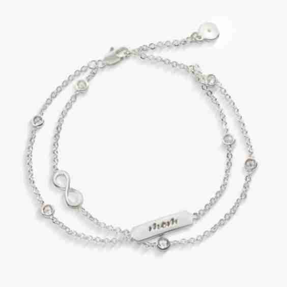 'Mom' Infinity Bracelet