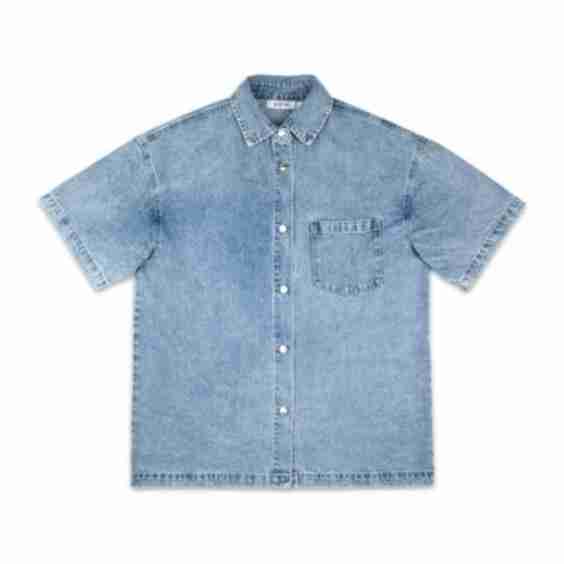 Short Sleeve Denim Shirt
