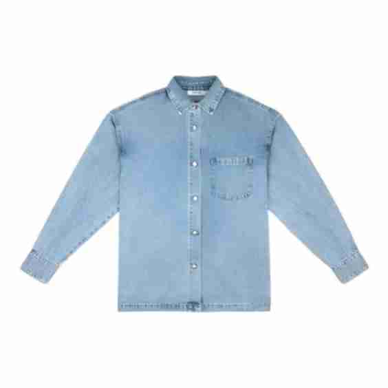 Vintage Wash Denim Button Down