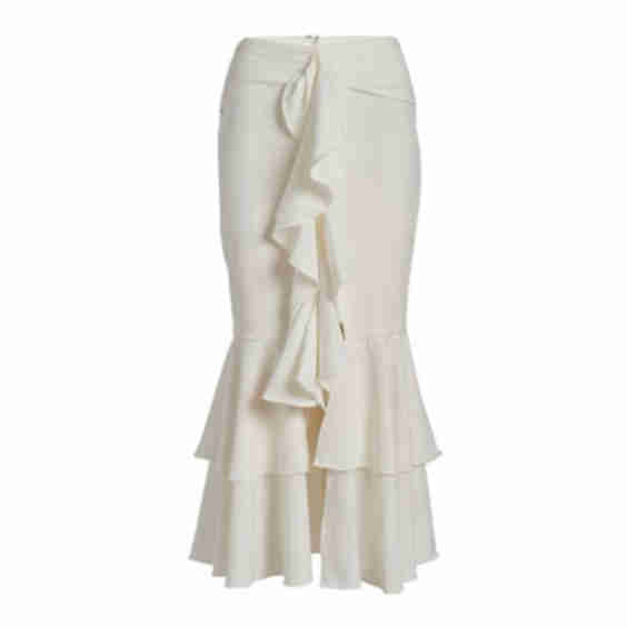 Bo Ruffle Midi Skirt