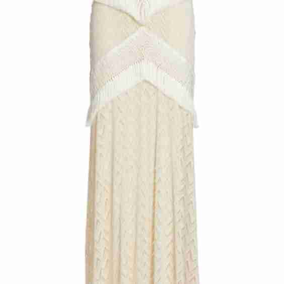 Fringe & Lace Maxi Skirt
