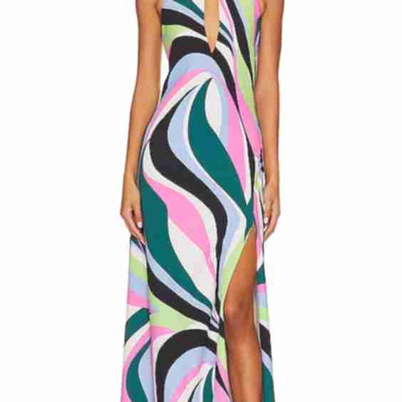 Delos Keyhole Maxi Dress 