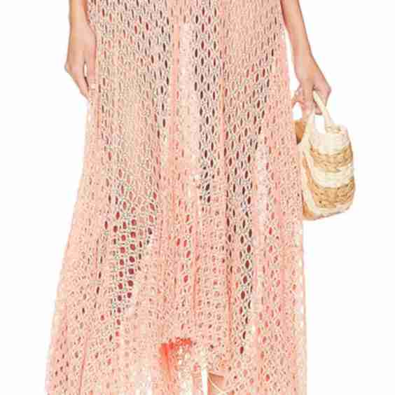 Monstera Netted Beach Skirt