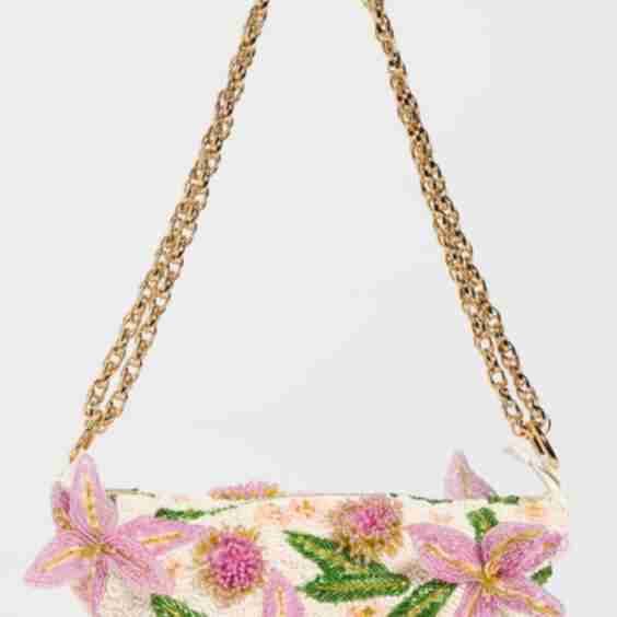 Bruma Cotton Poplin Bag Embroidered Flowers
