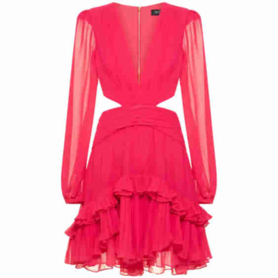 Deep V Cutout Mini Dress