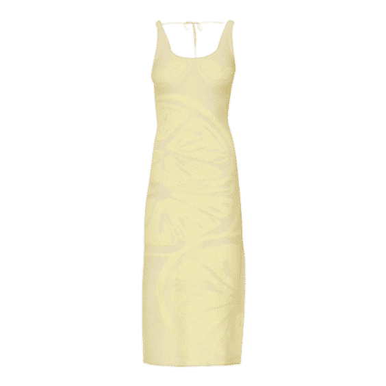 Lemons On a Plate Maxi Dress