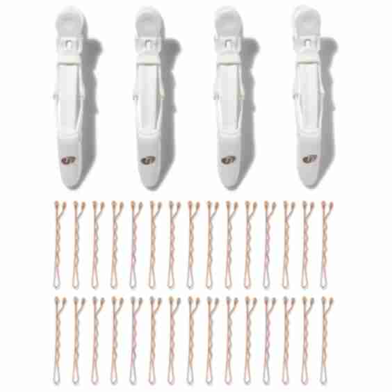 Hair Clip Kit with 4 Alligator Clips and 30 Bobby Pins