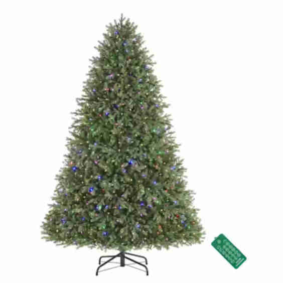 Pre-Lit Ashton Balsam Fir Artificial Tree
