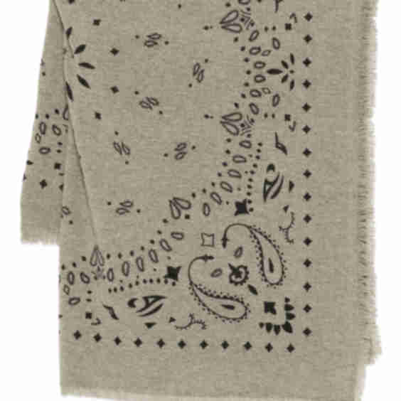 Paisley-Pattern Cashmere Scarf