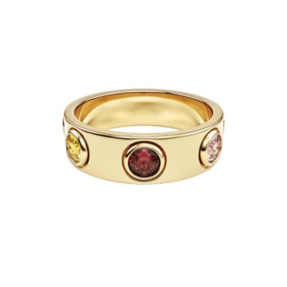 10K Rainbow Devotion Ring
