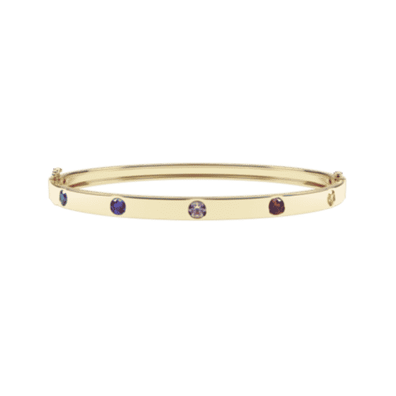 10K Rainbow Devotion Bangle