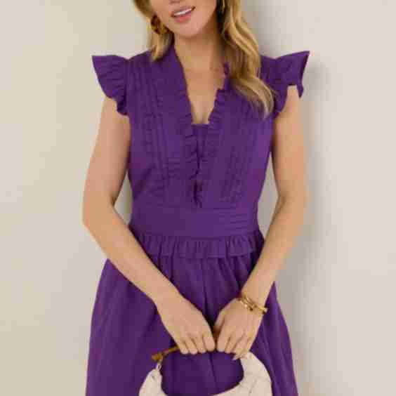Avara Exclusive Makayla Dress- Purple