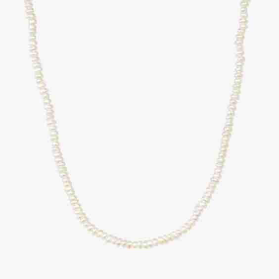 Julia Button Pearl Necklace