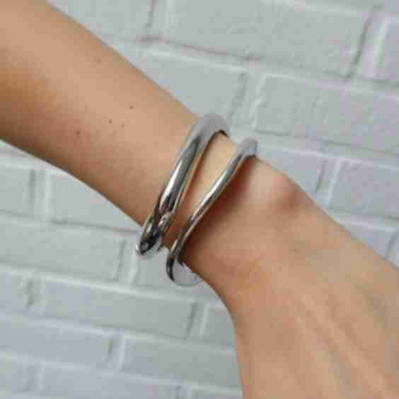 Mischa Wavy Cuff Bracelet Set (Set Of 2)