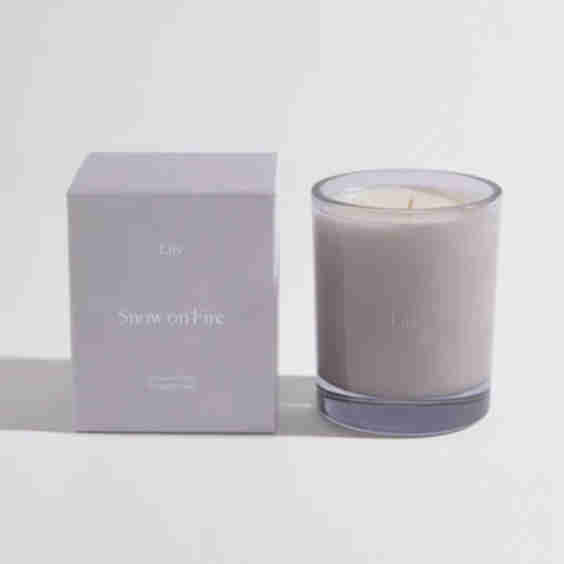 Snow On Fire Candle