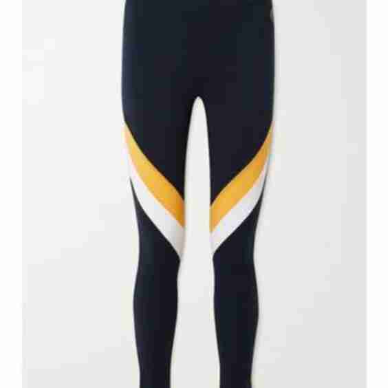Voss Color-Block Merino Wool-Blend Piqué Leggings