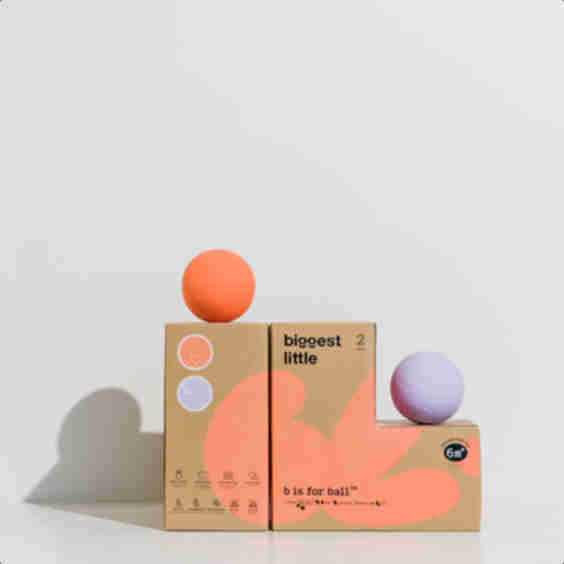 b is for ball® - 2-ball Set | Montessori-Inspired "L" Shaped Box
