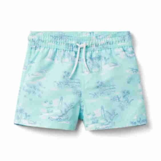 Gray Malin Recycled Travel Toile Swim Trunk