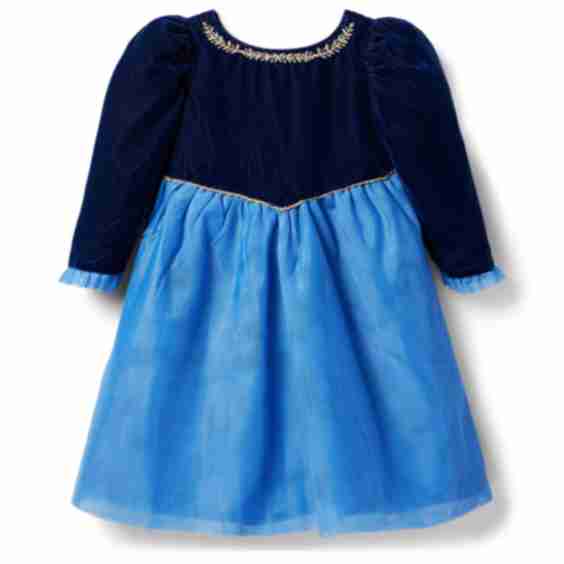 Disney Frozen Velvet Tulle Dress