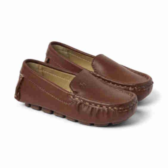 Boys Leather Driving Shoe 