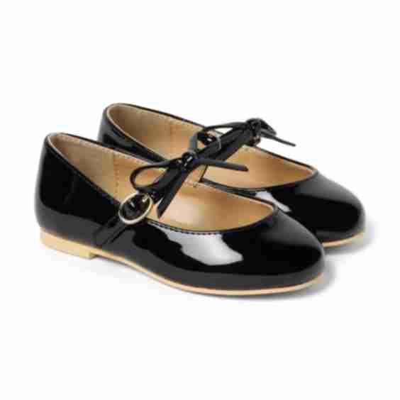 Patent Strap Bow Ballet Flat