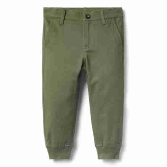 The Button Twill Jogger