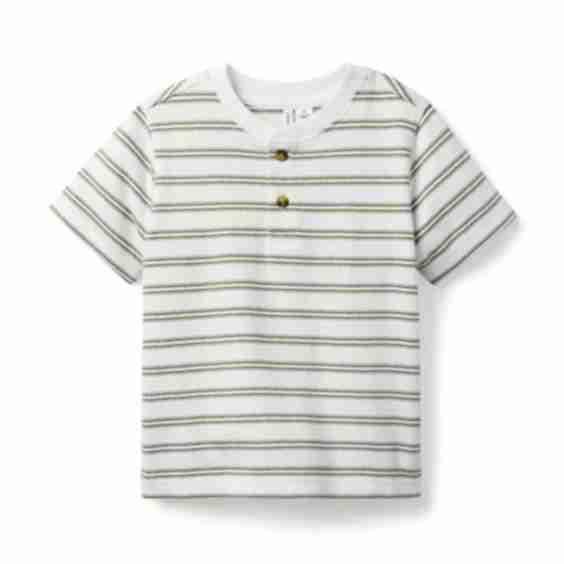 Striped Henley Tee