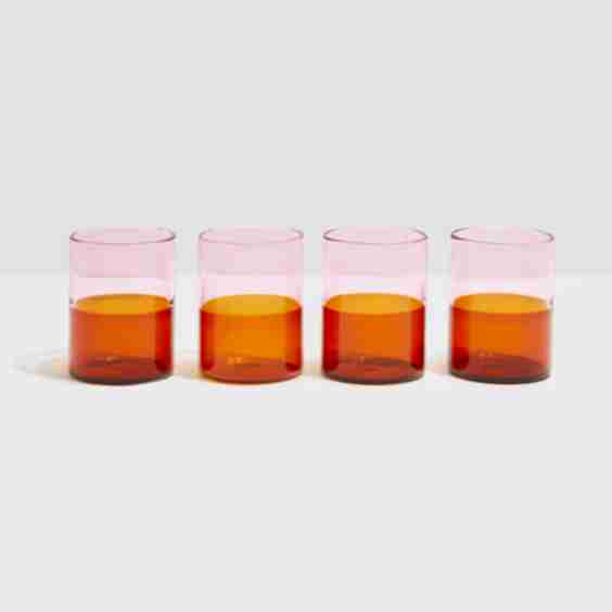 Two Tone Glasses - Set of 4