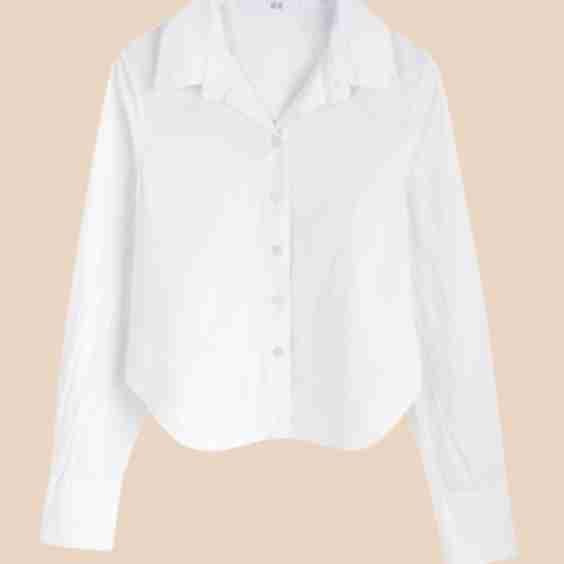 Lily Cropped Poplin Shirt