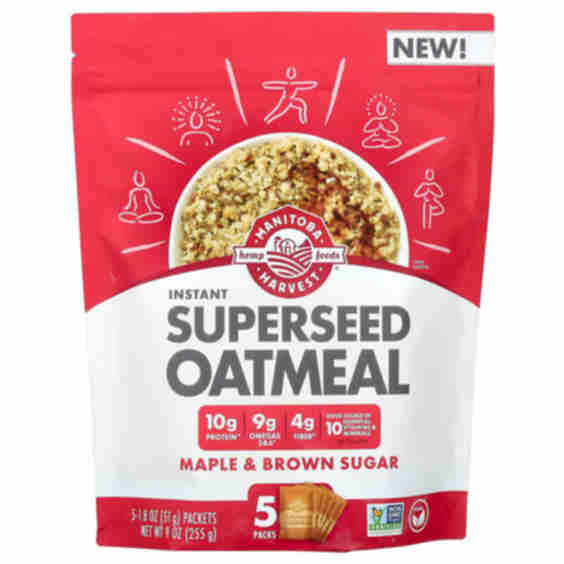 Instant Superseed Oatmeal, Maple & Brown Sugar, 5 Packets