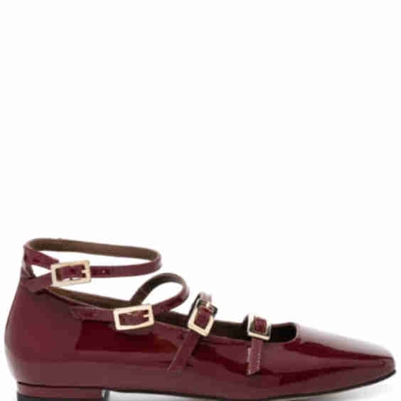 Luke Onix Leather Ballet Flats