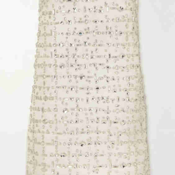 Blaise Strapless Crystal-Embellished Satin Mini Dress
