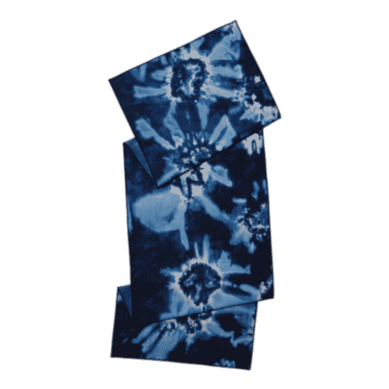 Tie-Dye Denim Table Runner