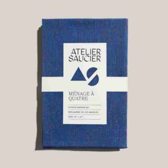 Sapphire Linen Napkins | Set of 4