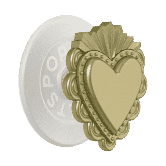 PopOut Sacred Heart Gold MagSafe PopGrip