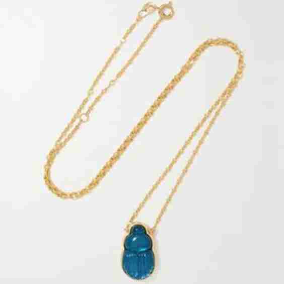 Daria 14-Karat Gold Chalcedony Necklace