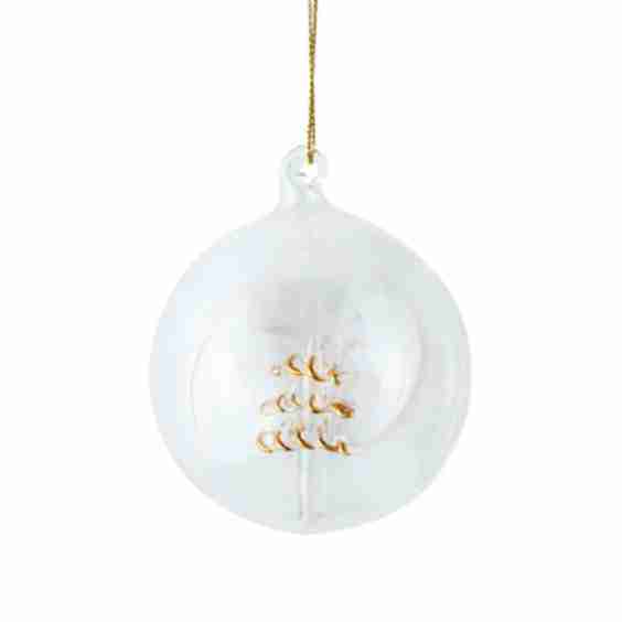 Crystal Tree Glass Ornament