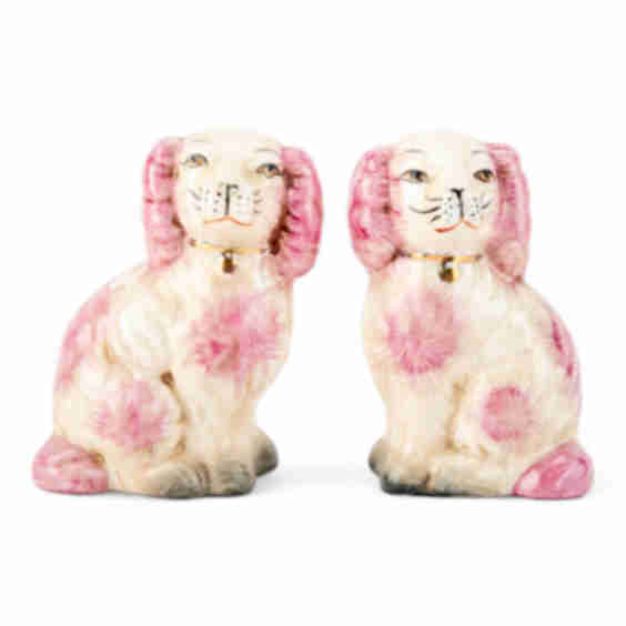 Pink Staffordshire Dogs