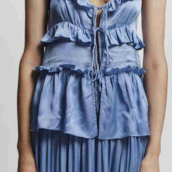 Olive Ruffle Blouse