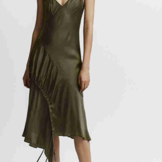 Kaia Asymmetric Midi Dress