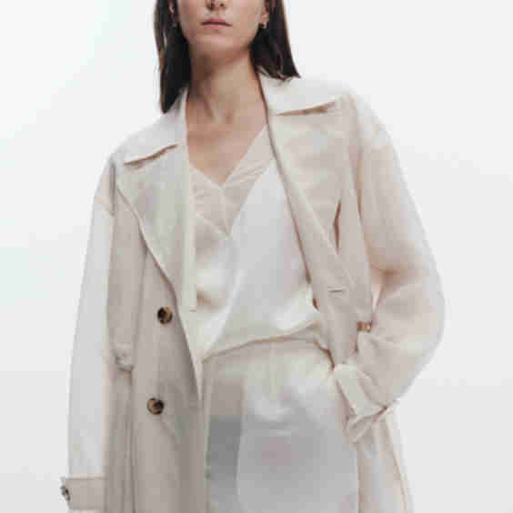 Osman Sheer Oversized Trench 