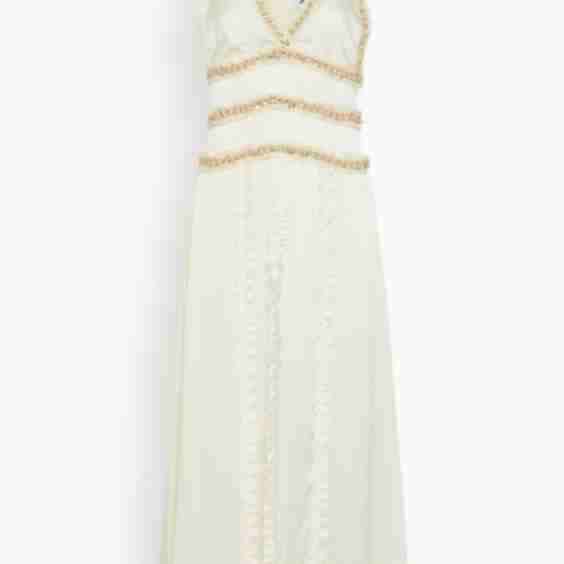 Nola Embellished Silk Dress