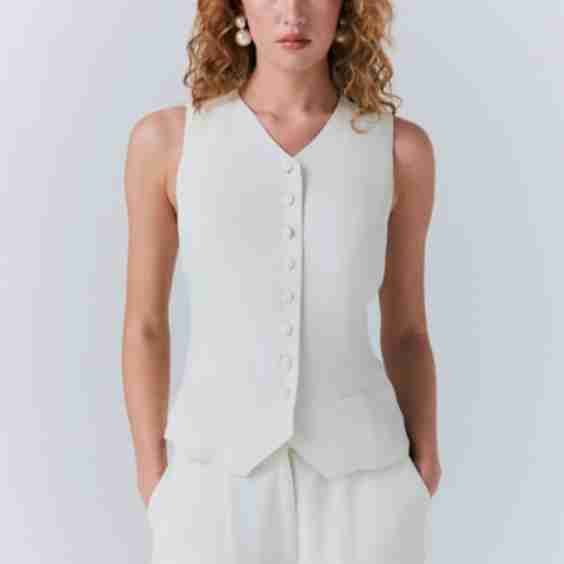 Bonnie Crepe Waistcoat