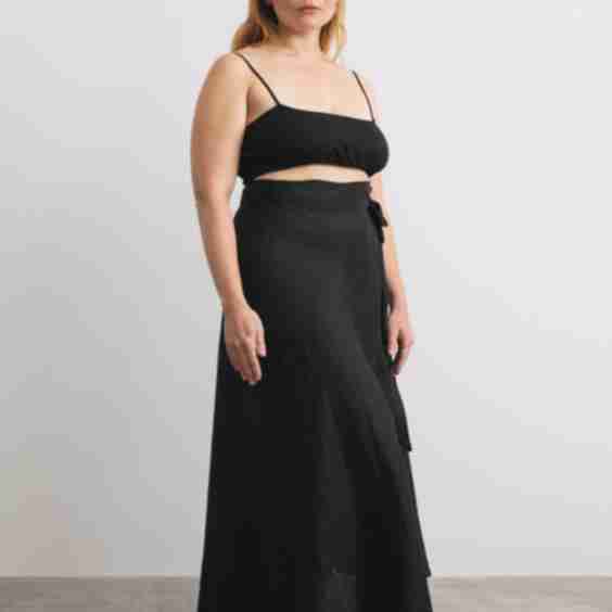 Wrap Skirt, Light Linen