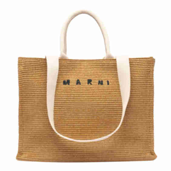 Logo Embroidered Top Handle Bag
