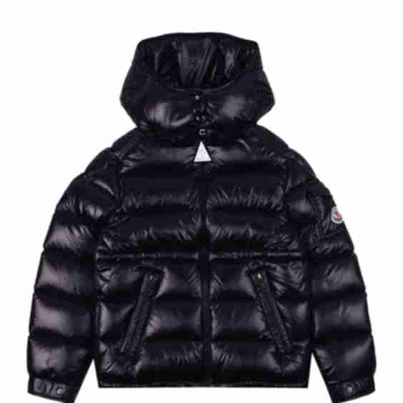 Moncler Enfant Logo Patch Zip-Up Padded Jacket