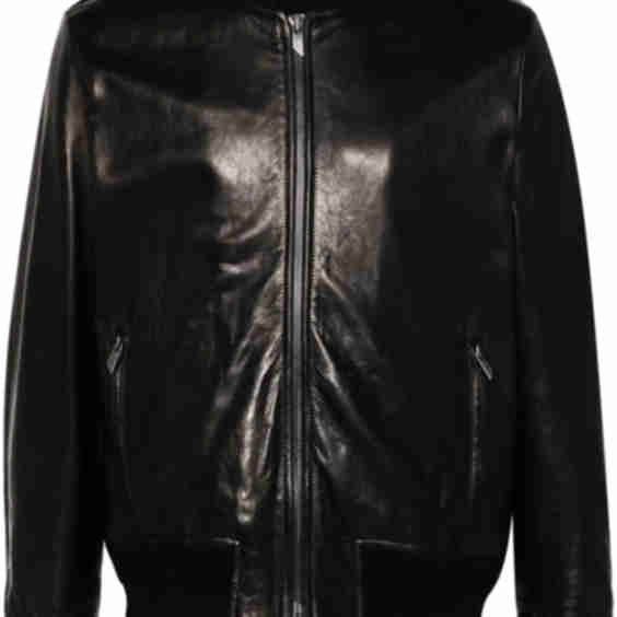 Leather Bomber Jacket