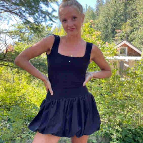 Bubble Dress With Chubby Straps